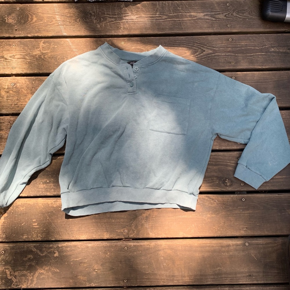 henley sweatshirt